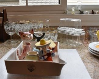 Figurines and Glassware, Refrigerator Containers