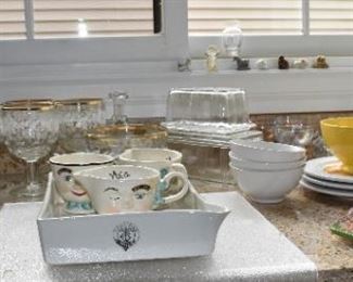 Vintage 40s 50s 60s Glassware