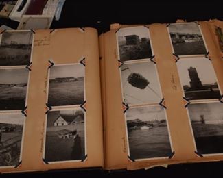 Travel Scrapbook with historical pictures