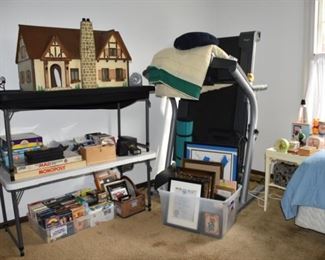 Dolls House, VHS, DVDs, Pictures, Exercise Equipment, End Table