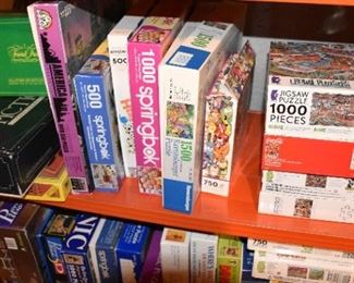 Pictionary, Trivial Pursuit, Puzzles