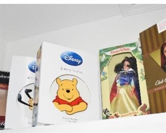 NOS Barbies, Disney Royal Dalton Figures, Collectors Edition Etch a Sketch