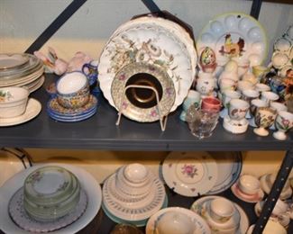 China Dishes, Egg Cups, Glass Chicken More