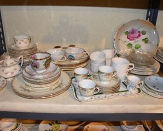 China Trays, Cups Saucers, Tea Pots, Plates, Bowls