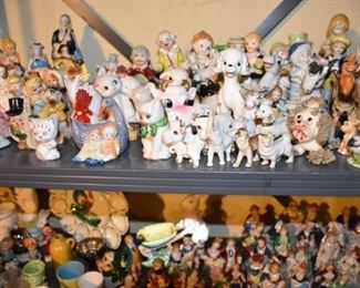 Figurines, Dogs, Cats, Cows, Chickens, People