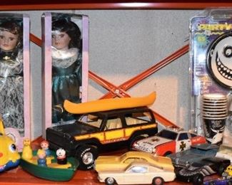 Jeep, School Bus, Boat, Model Cars, Party Pac, Match Box, Canoe