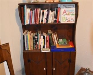 Rustic China Bookcase, Books