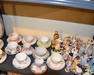 Vintage Figurines, Tea Cups