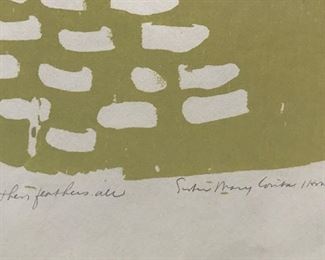 Sister Mary Corita Art, "Then Feathers Air"