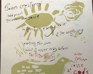 Sister Mary Corita, "Then Feather All"