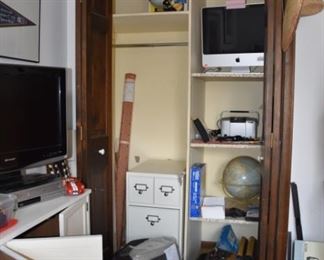 Apple Computer, File Cabinet, Monitor, Projector
