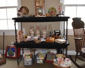 Collector Items, Dolls, Clocks, Howdy Doody Lamp, Greeting Cards,Vintage Hankies