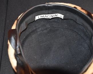 I Magnin Co Leopard Hat
