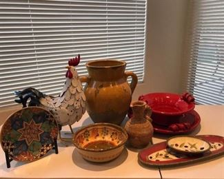 Ceramic Decorative Pieces from Italy and Mexico
