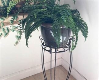 Faux Plant in Stand