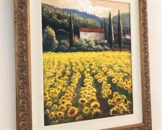 Sunflower Painting by Artist C Hunn