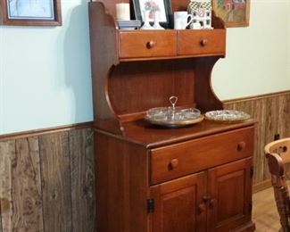 Vintage cherry hutch