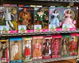 'The Wizard of Oz' and 'Dolls of the World' Barbie/Ken dolls