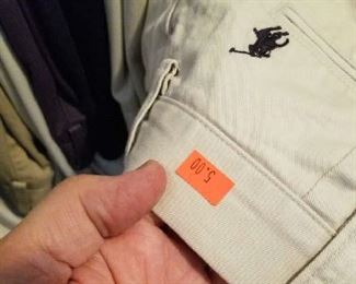 Most pants re Polo 40W 32 L for $5 each