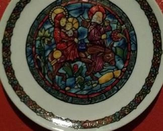 Limoges Christmas plate.