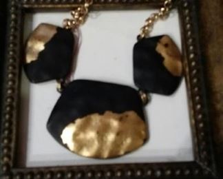 Raku necklace