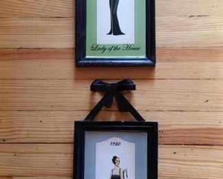 vintage fashion placques