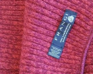Frangi Scottish wool scarf, so soft, luscious reds