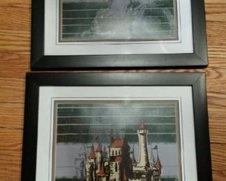 Disney framed knight and castle