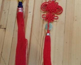 large Chinese woven ornaments