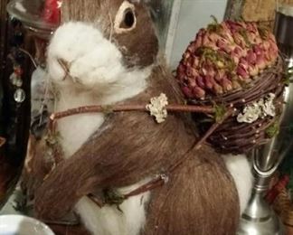 large hare made from natural materials