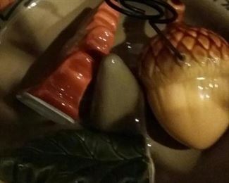 Autumn ceramic note holders
