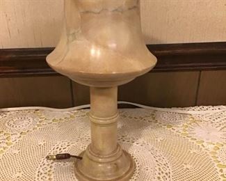 Small Vintage All Marble Lamp