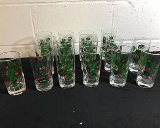 Holly Berry Drinking Glasses(15)