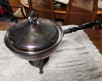 Silver plate chafing server 