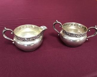 Sterling Silver Sugar and Creamer 1132/1133