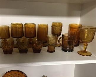 Amber Glass Glasses