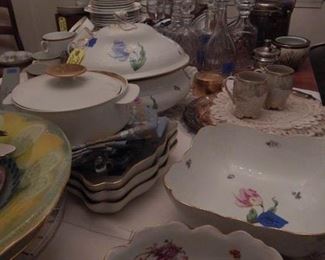 Herend serving pieces, bread plates, dessert plates too!