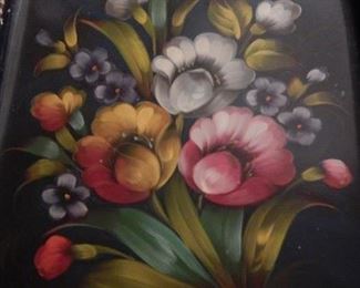 Russian hand painted platter