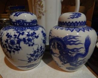 Japanese ginger jars...small