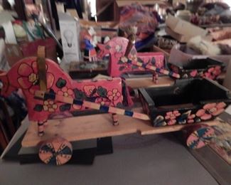 Russian wooden hand painted art