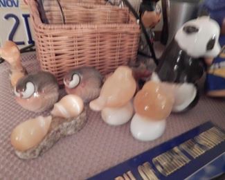 Stone figurines.