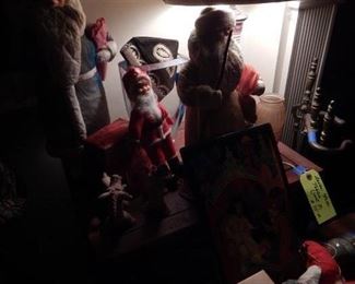 Paper Mach'e Santa's