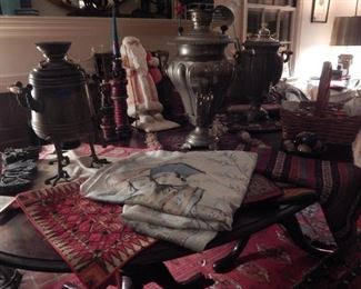 Lots of Russian items.