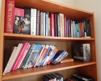 Danish book case. BOOKS all over the house!