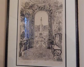 Russian etching.