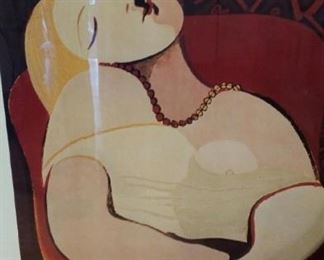 Framed Picasso poster
