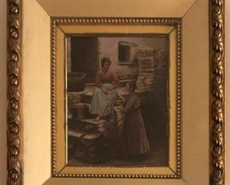 Millard C. Haywood (US 1854-1910), Two Oil On Canvas Paintings, Period Gilt Frames w/ Glass, Image 9-1/2"H x 7-1/2"W, Frame 18"H x 16"W