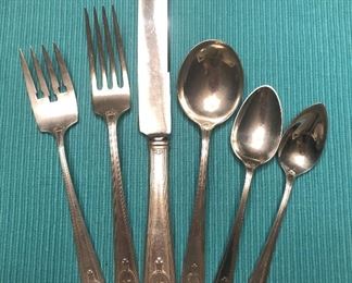Sterling Flatware Dinner Service for Twelve, "Carthage" 1917 by Wallace