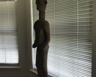 #12 African Ibo, standing figure, statue 4’H approx. 