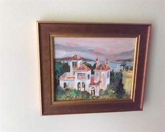 #21 small oil painting maybe Bermuda